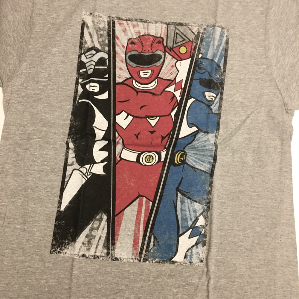 Mighty Morphin Power Rangers Licensed Men’s Tshirt Xl New